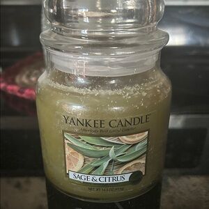 Yankee Candle Sage & Citrus Green Jar Candle